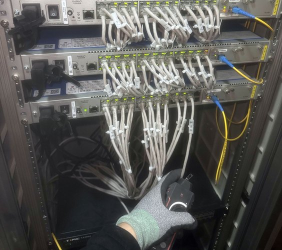 한방병원 통신실 배선 작업